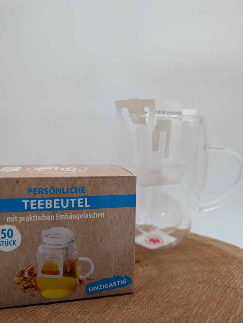 Teebeutel mit Einhängelasche